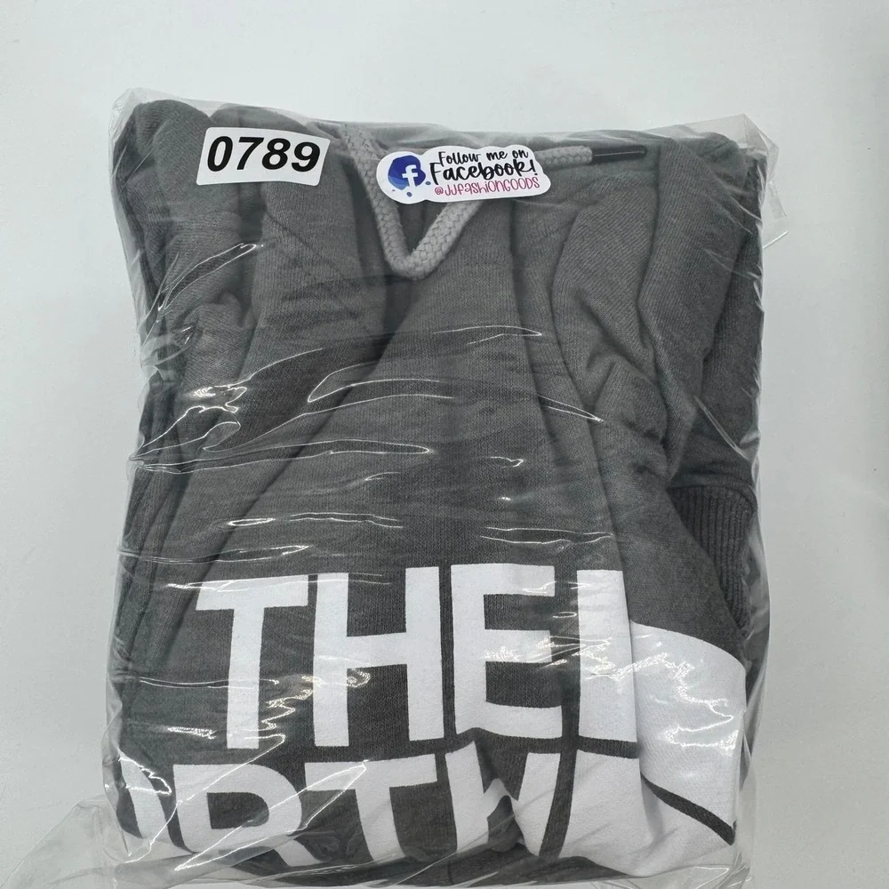 The North Face Mens XL Grey Half Dome Logo Pullover‎ Hoodie Fleece Sweatshirt